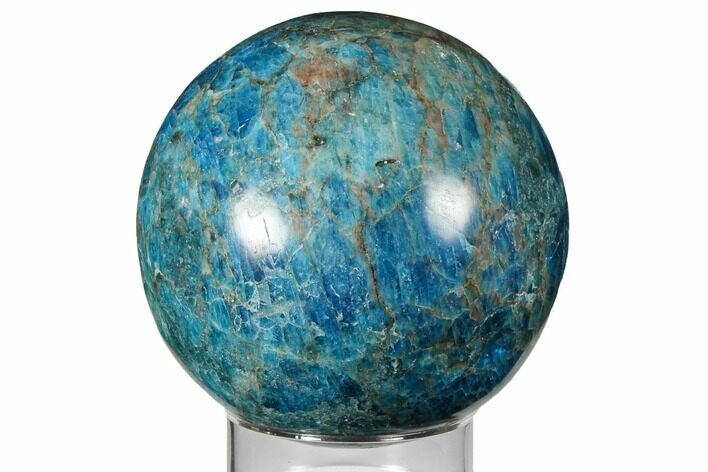 Bright Blue Apatite Sphere - Madagascar #133090